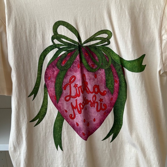 LIRIKA MATOSHI Strawberry Logo T-Shirt - Picture 3 of 5